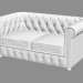 modèle 3D Double Sofa Chester 05 - preview