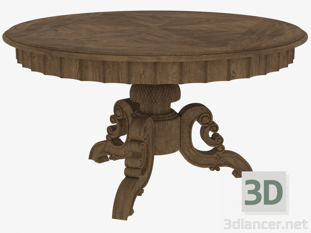 3d model mesa redonda de comedor 55 "mesa redonda francés (8831.0001.M.602) - vista previa