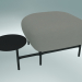 modèle 3D Système de siège modulaire Isole (NN1, pouf avec une table ronde) - preview