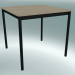 3D Modell Quadratischer Tischfuß 80X80 cm (Eiche, Schwarz) - Vorschau