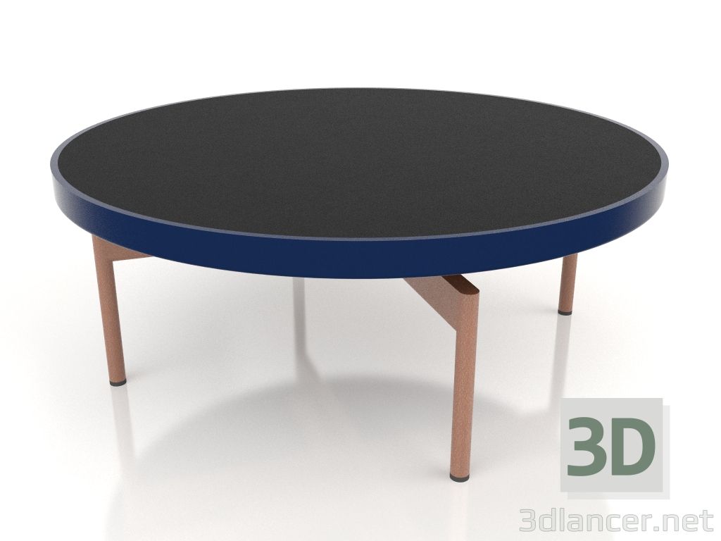 3D Modell Runder Couchtisch Ø90x36 (Nachtblau, DEKTON Domoos) - Vorschau