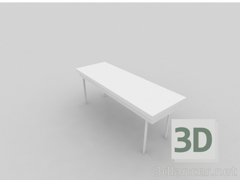 3d model Main dining table - preview