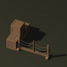 3d model crates and parapet - preview