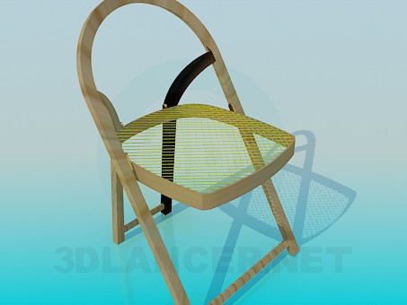 3D Modell Klappstuhl - Vorschau