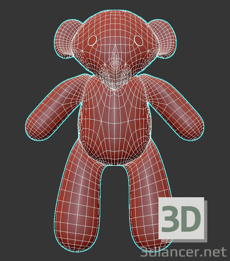 modèle 3D de Ours en peluche jouet acheter - rendu