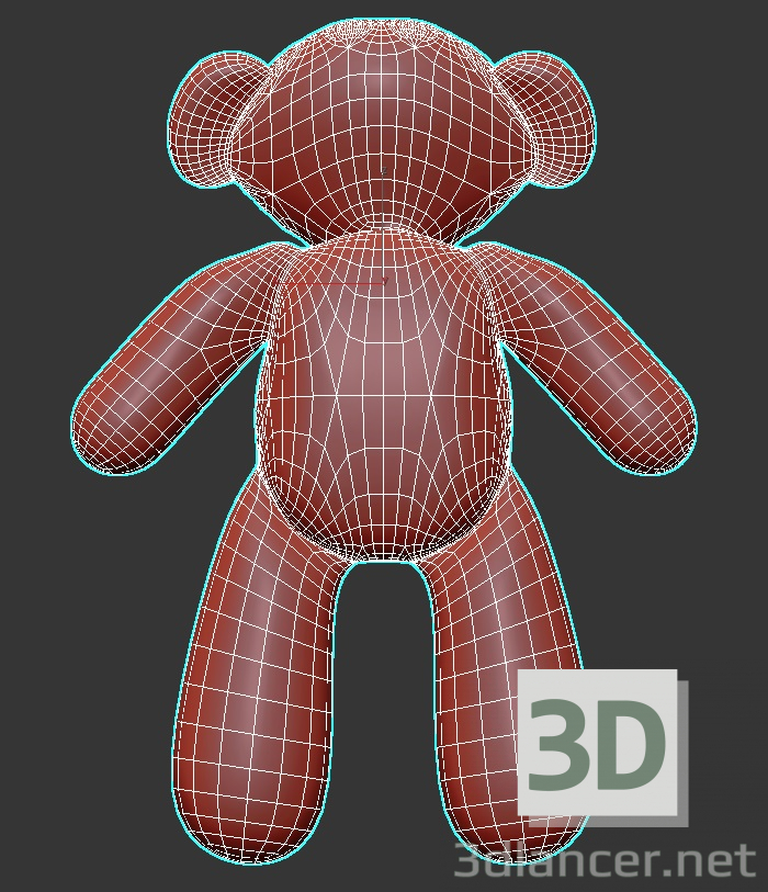 modello 3D di Orsacchiotto giocattolo comprare - rendering