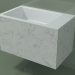 3D modeli Duvara monte lavabo (02R132102, Carrara M01, L 60, P 36, H 36 cm) - önizleme