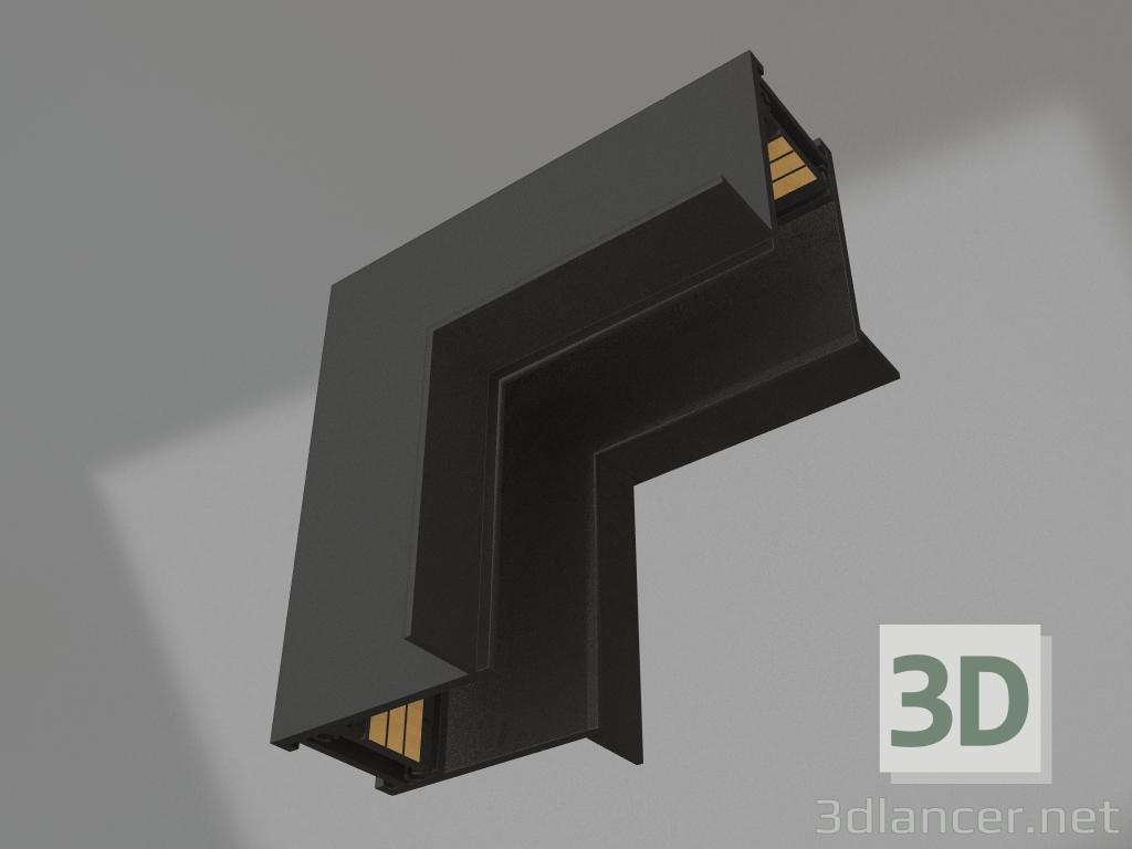 3D modeli Köşe konnektörü MAG-CON-2538-F-L90-INT (BK, dahili) - önizleme