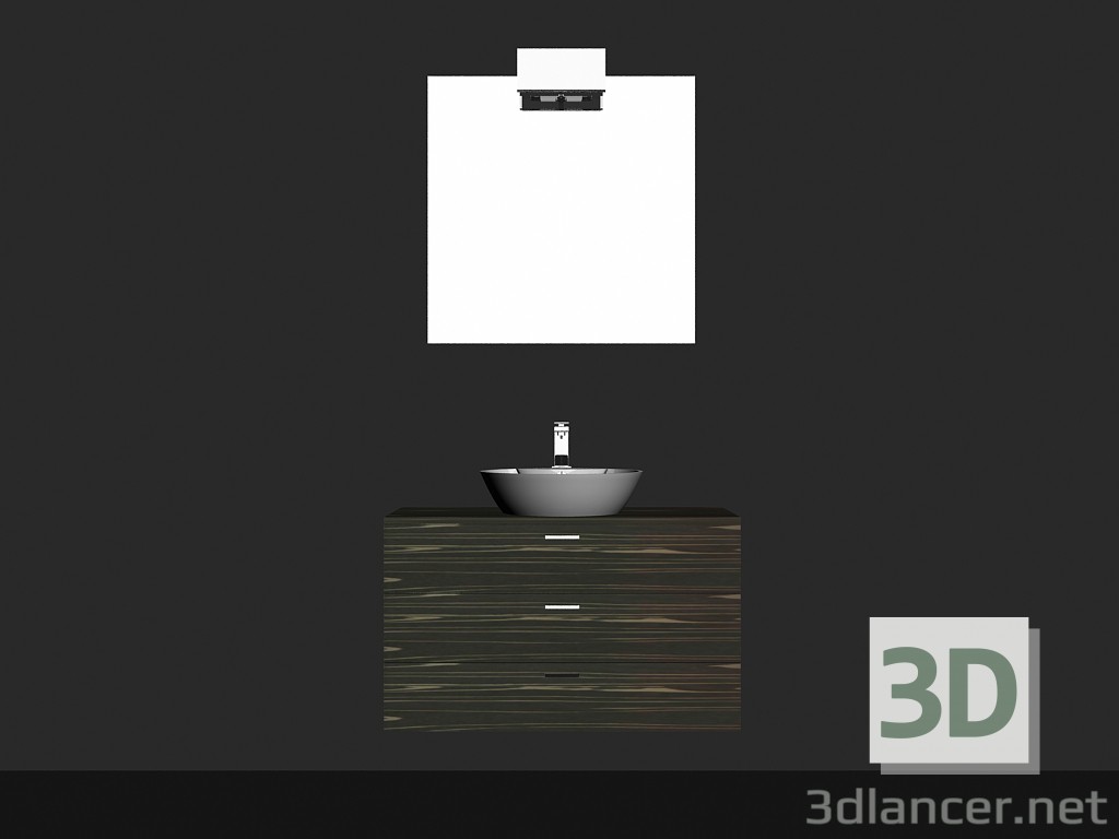 3d model Modular system for bathroom (song) (23) - preview