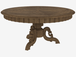 Round dining table 63 "FRENCH ROUND TABLE (8831.0001.L.602)