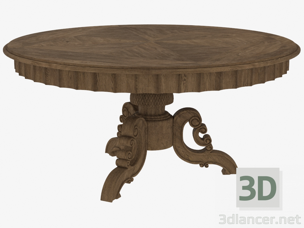 3d model mesa redonda de comedor 63 "mesa redonda francés (8831.0001.L.602) - vista previa