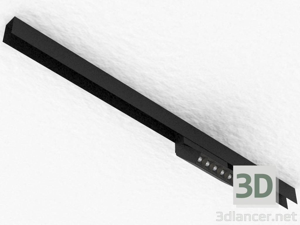 3D modeli Manyetik bara için LED lamba (DL18786_06M Siyah) - önizleme