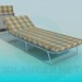 3d model Folding bed with mattress - preview