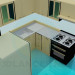 3d модель Кухонний гарнітур – превью