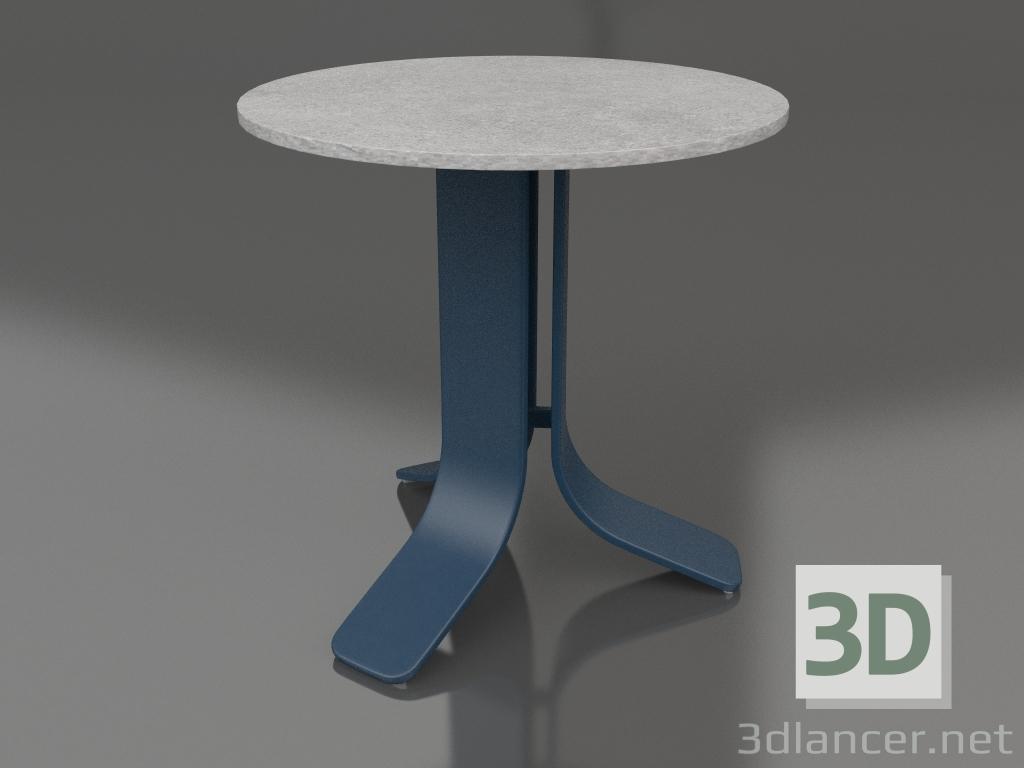 modello 3D Tavolino Ø50 (Grigio blu, DEKTON Kreta) - anteprima