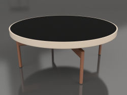 Round coffee table Ø90x36 (Sand, DEKTON Domoos)