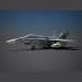 Avión militar Hornet F18 3D modelo Compro - render