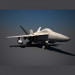 Avión militar Hornet F18 3D modelo Compro - render