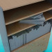 3d модель Шкаф с книгами – превью