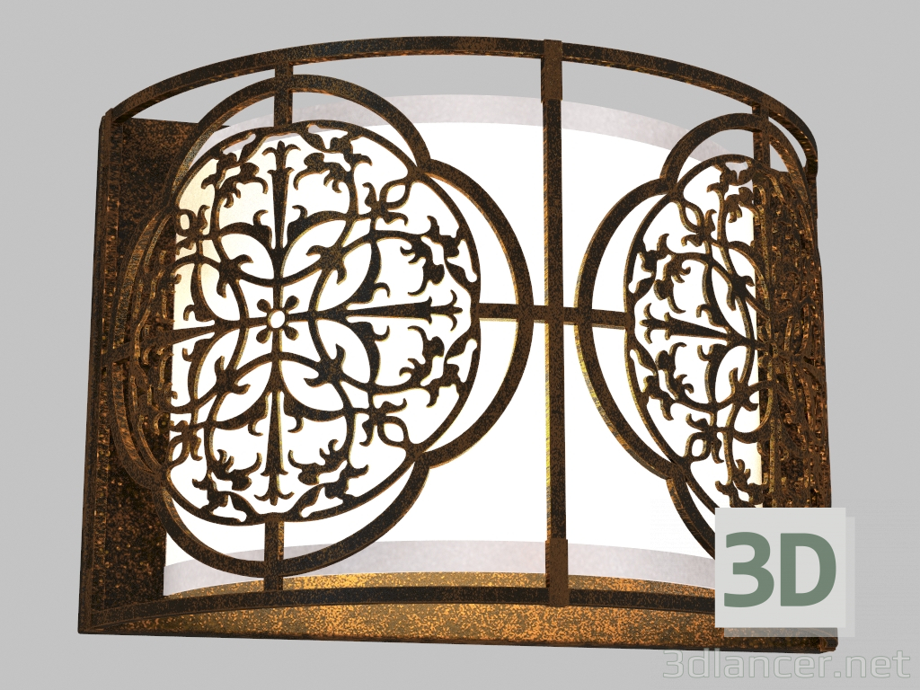 3D modeli Duvar lambası Cavaliere (1402-2W) - önizleme