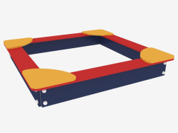 Children's play sandbox 1.6 × 1.6 × 0.2 m (5313)