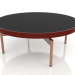 modèle 3D Table basse ronde Ø90x36 (Rouge vin, DEKTON Domoos) - preview