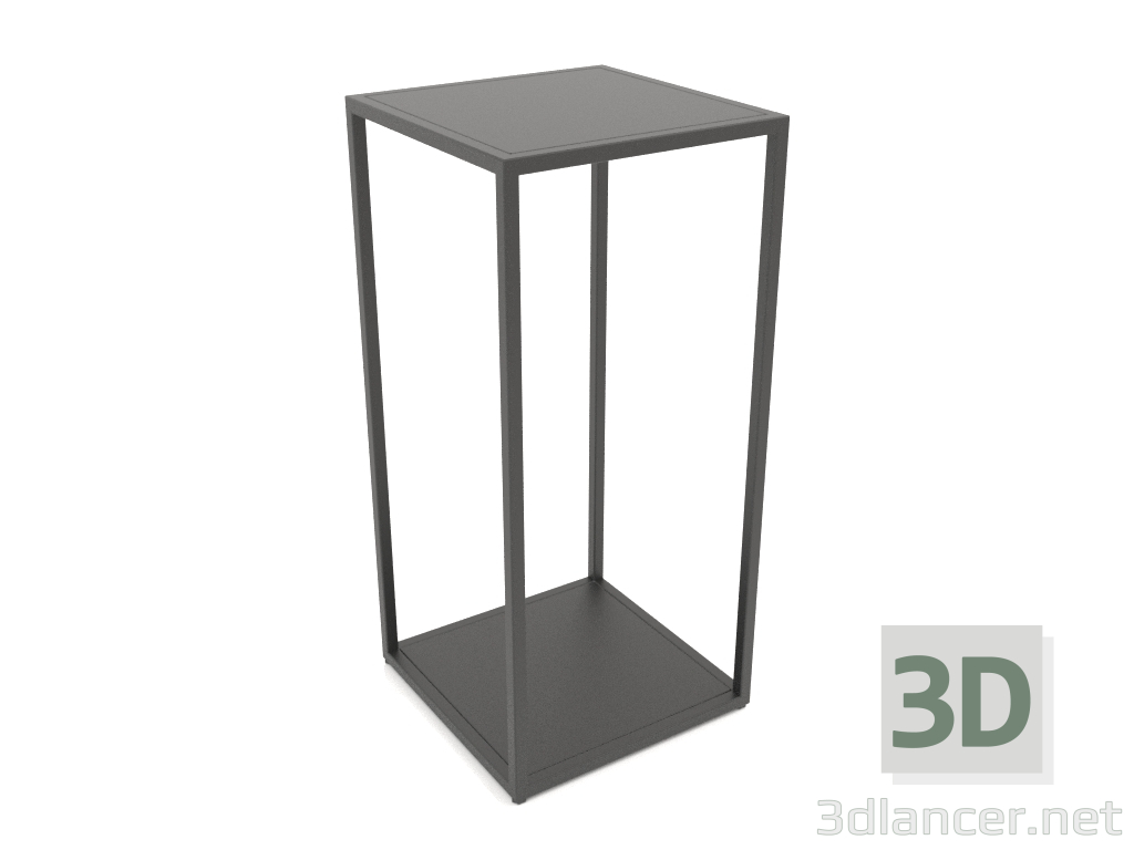 3D modeli Kare konsol (METAL, 40x40x86, 2 raflı) - önizleme