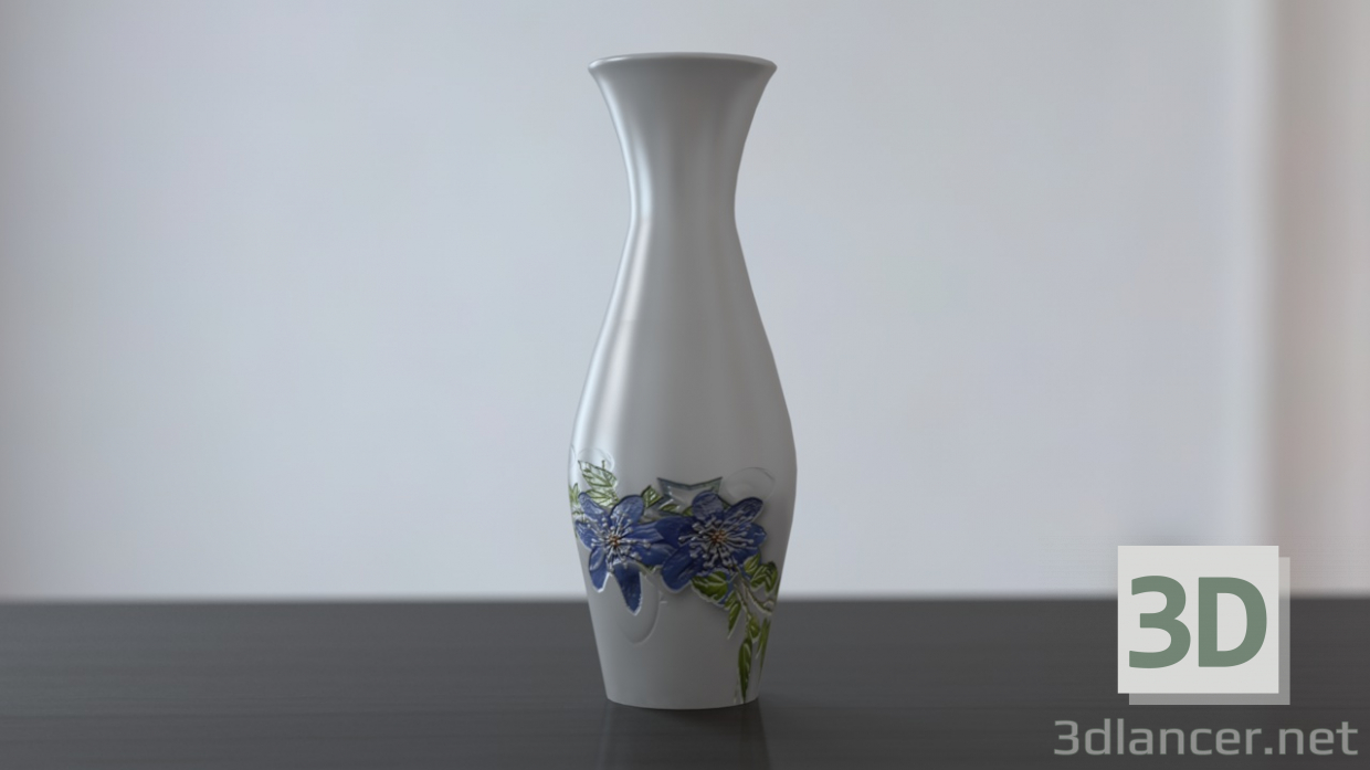 3d модель Ваза для квітів – превью