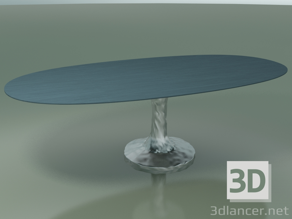 modèle 3D Table à manger ovale (137, laqué bleu Air Force) - preview