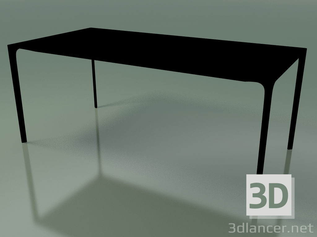 modello 3D Tavolo rettangolare 0803 (H 74 - 90x180 cm, laminato Fenix F02, V39) - anteprima