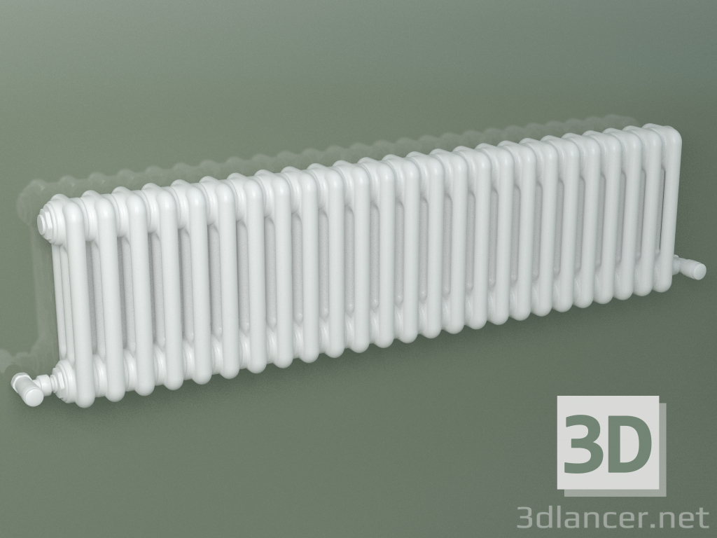 3D modeli Borulu radyatör PILON (S4H 3 H302 25EL, beyaz) - önizleme