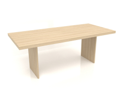 Mesa de comedor DT 13 (2000x900x750, madera blanca)