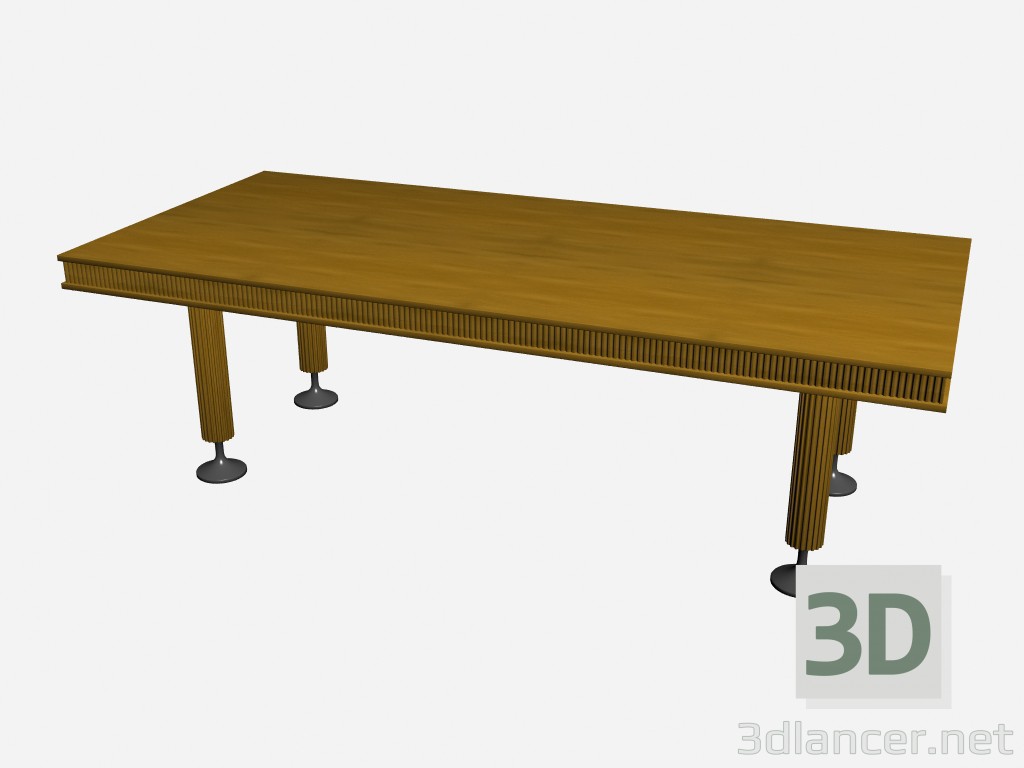 modello 3D Rettangolare tavolo ruthy - anteprima