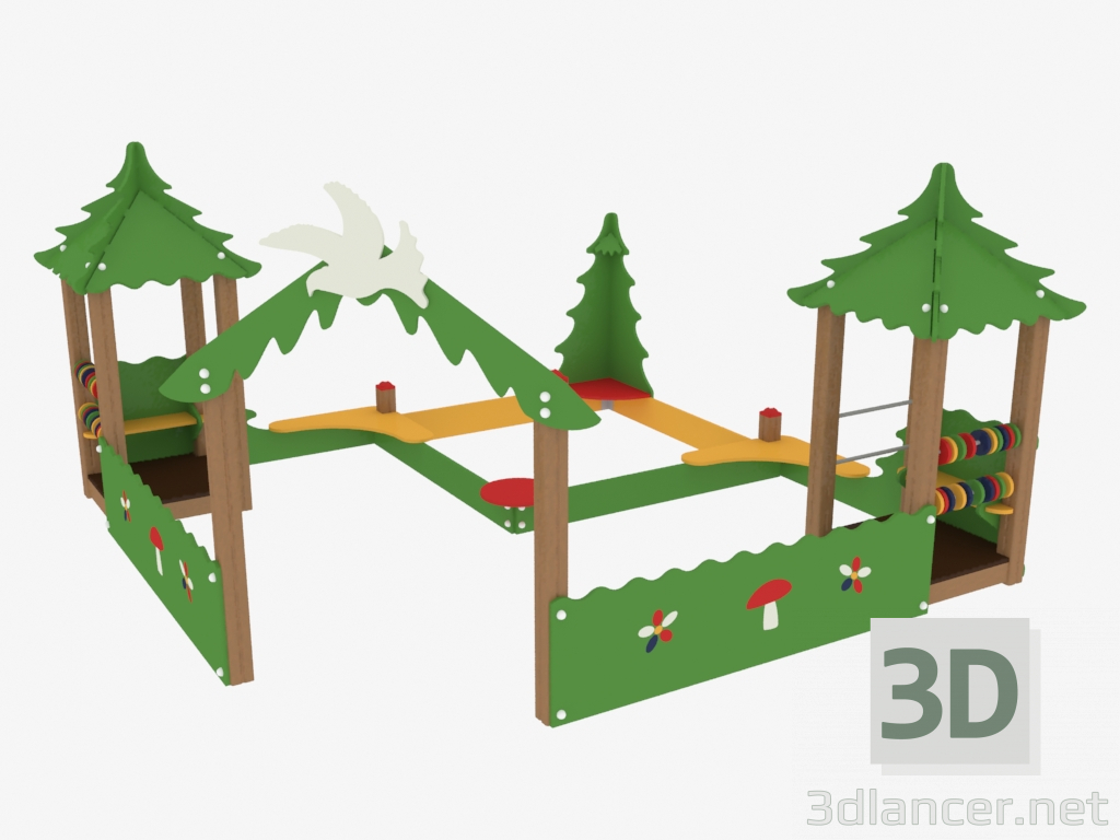 3d model Children's play complex (5315) - preview