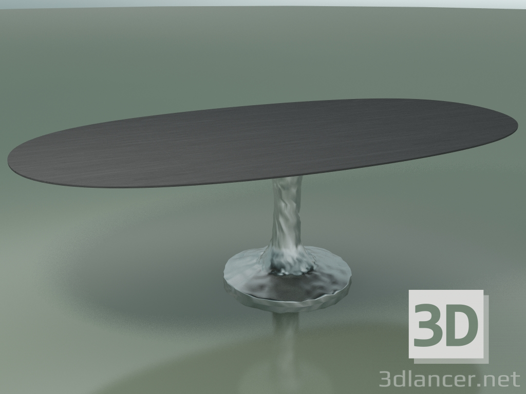 Modelo 3d Mesa de jantar oval (137, cinza lacada) - preview