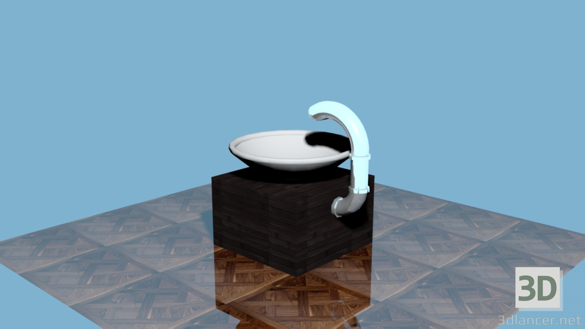 3D Modern lavabo modeli satın - render