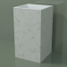 modello 3D Lavabo freestanding (03R126303, Carrara M01, L 48, P 48, H 85 cm) - anteprima