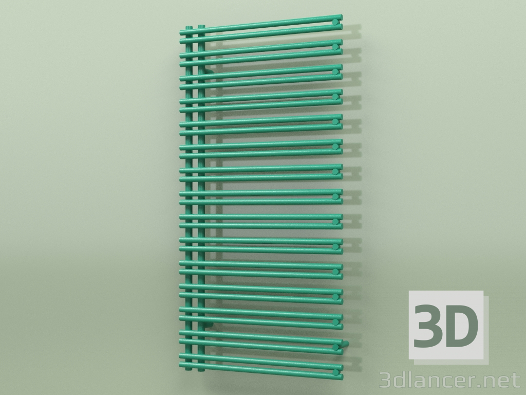 3D Modell Beheizter Handtuchhalter - Ratea (1200 x 600, RAL - 6016) - Vorschau