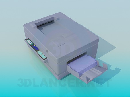 3d model Impresora a color - vista previa