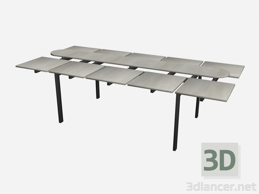 modello 3D Tavolo piazza - anteprima