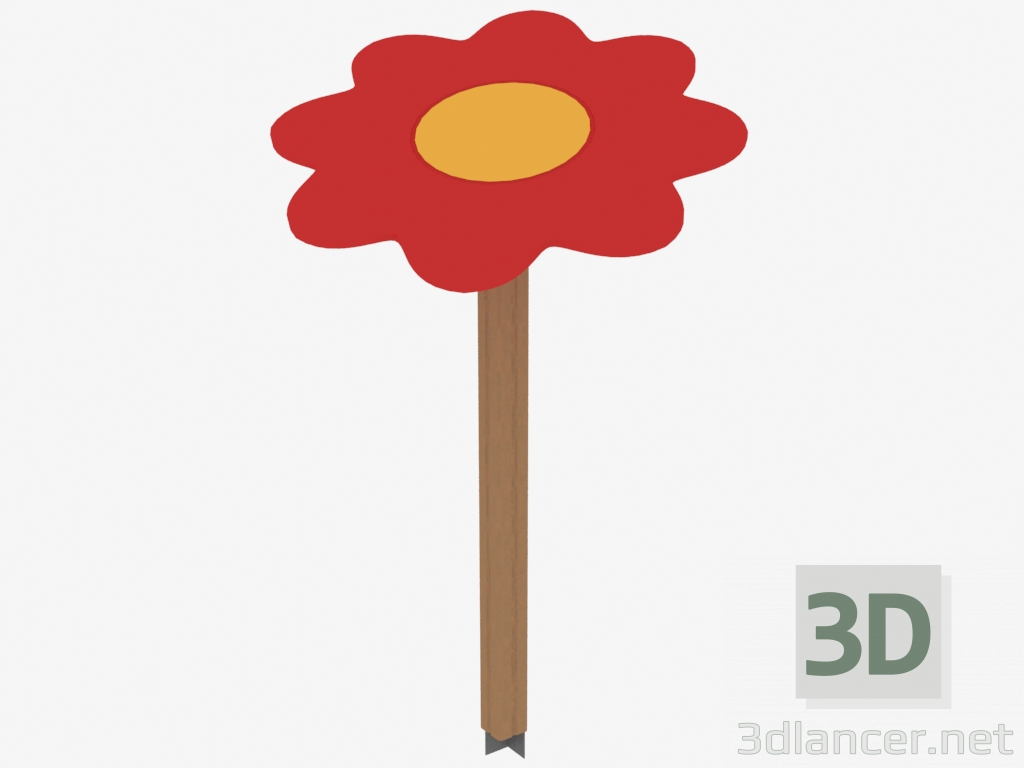 3d модель Навес для песочницы Цветок (5316) – превью
