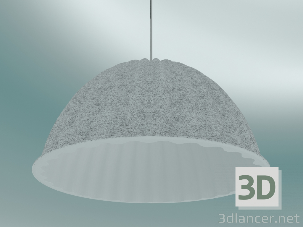 modello 3D Lampada a sospensione Under The Bell (Ø55 cm, Melange bianco) - anteprima