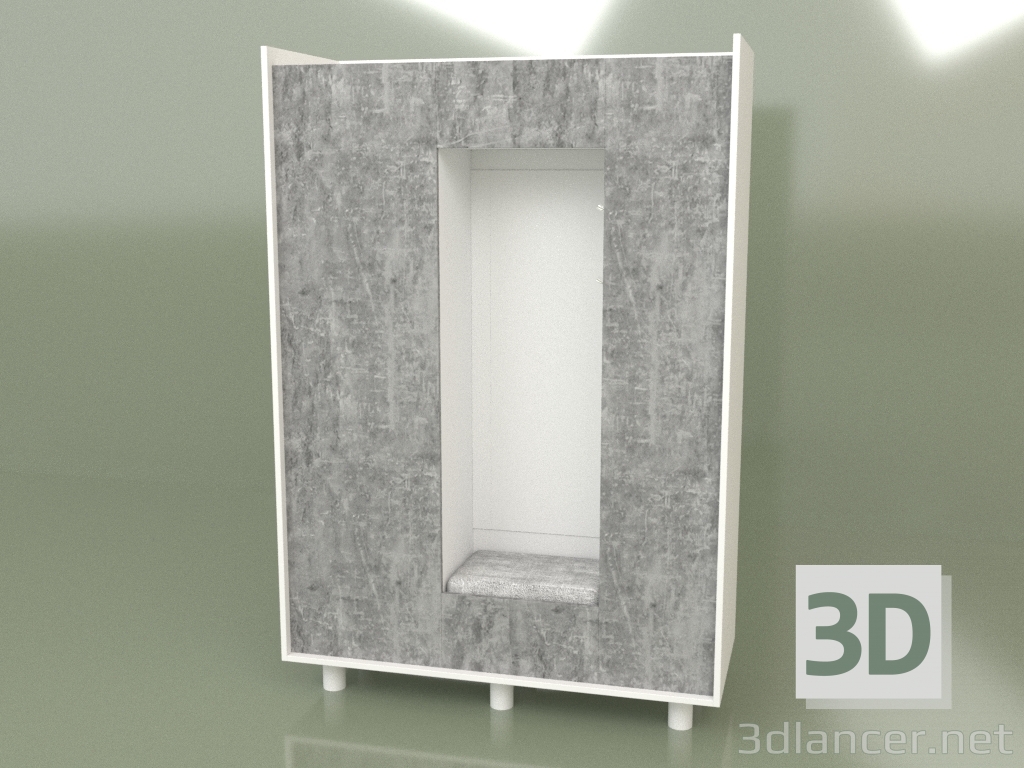 3D Modell Kleiderschrank im Flur (30142) - Vorschau