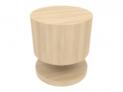 Night table TM 08 (D=450x500, wood white)
