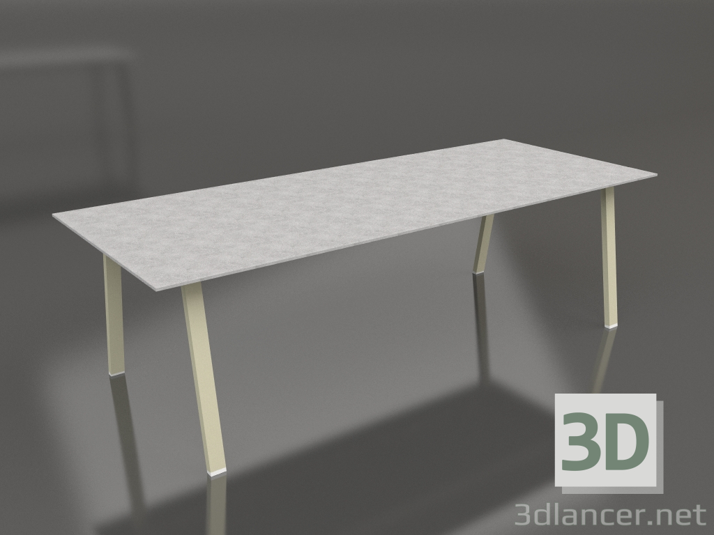 3d model Dining table 250 (Gold, DEKTON) - preview