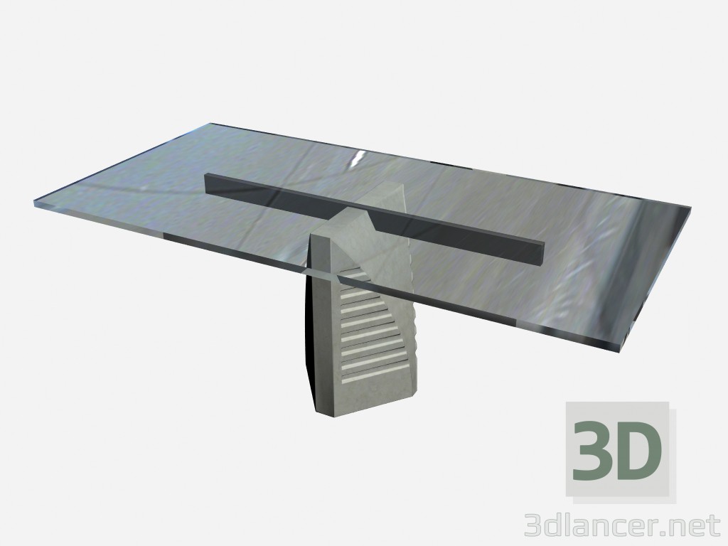 modello 3D Rettangolare tavolo wilton - anteprima