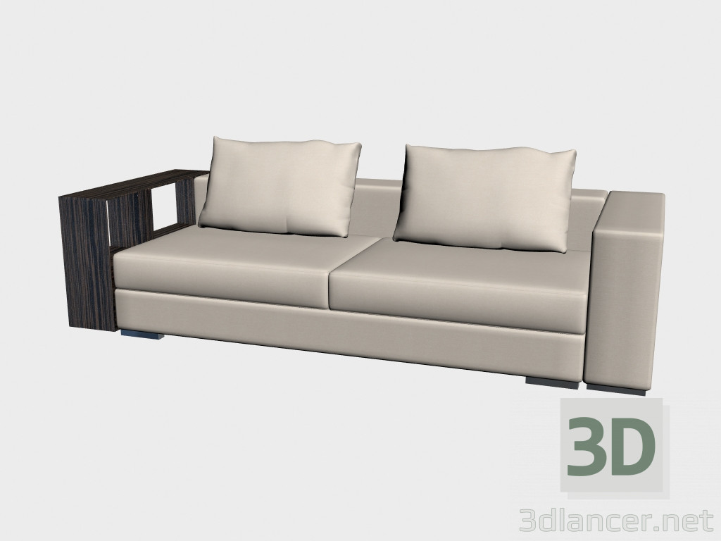 3 डी मॉडल सोफा इनफिनिटी (अलमारियों 248h97 के साथ) - पूर्वावलोकन