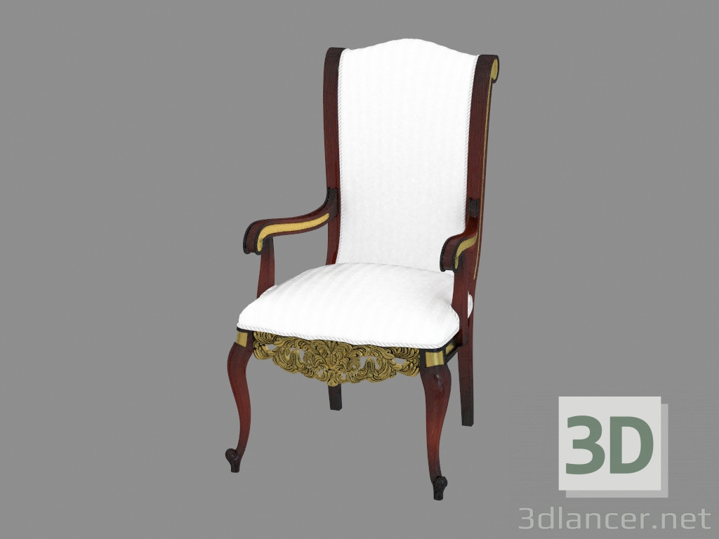 modèle 3D Chaise à manger classique 409 - preview