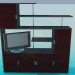 3d model Shelving in the living room - preview