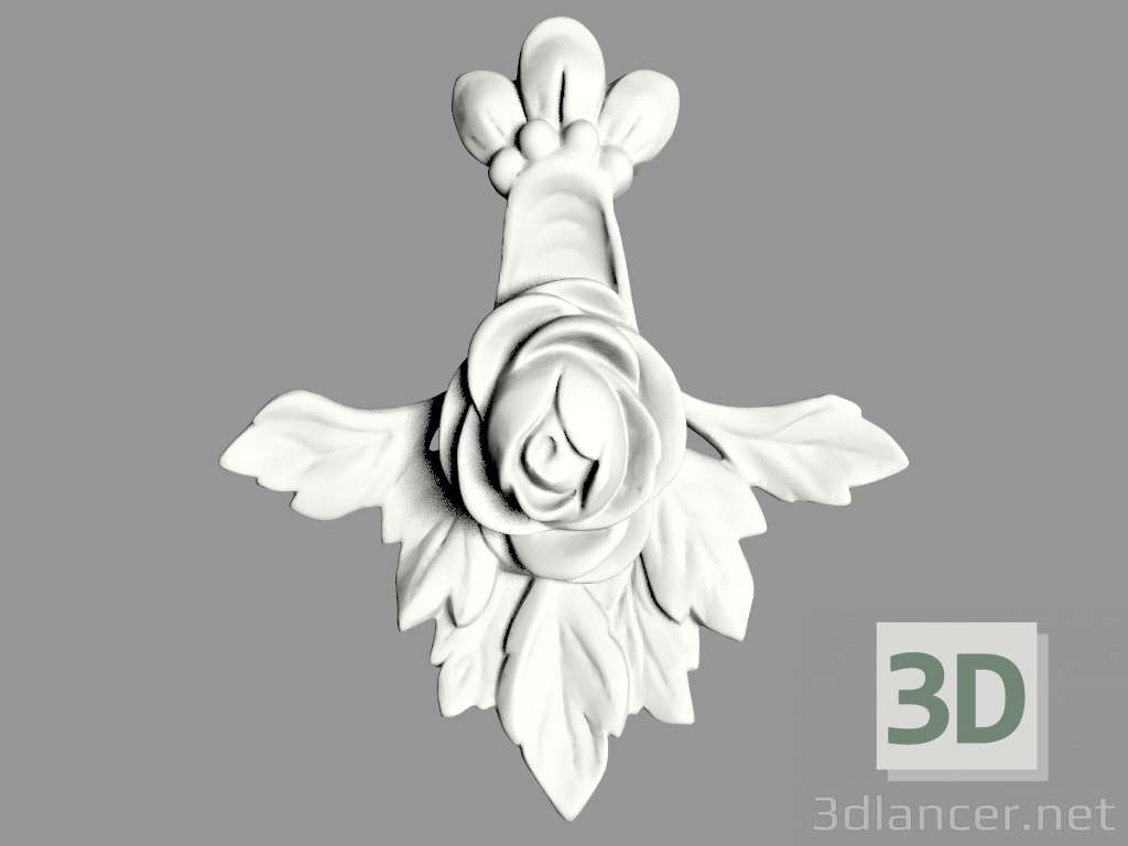3D modeli Duvar dekoru (F156) - önizleme